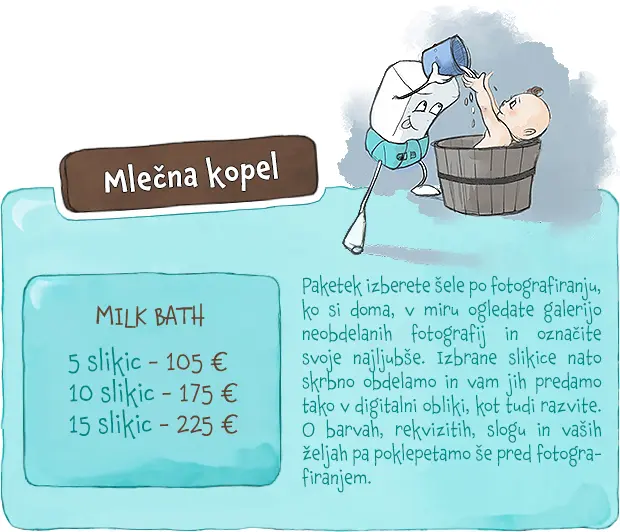 Cenik - Mlečna kopel